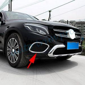 Накладки в передний бампер хромированные для Mercedes Benz GLC X253 2015-